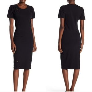 Abound Distressed T-Shirt Dress